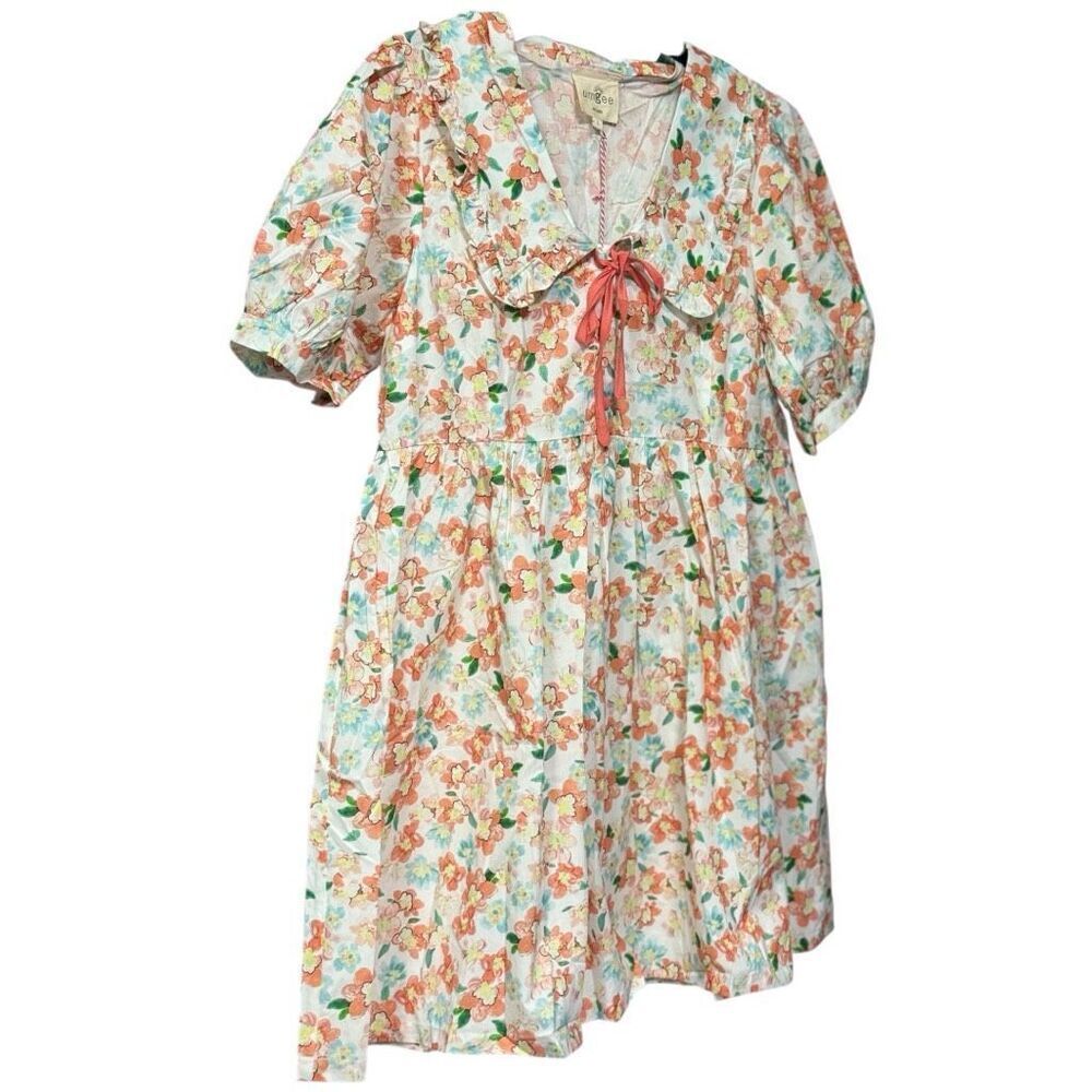 Floral Print Puff Sleeve Tie Front Mini Dress NWT  | Umgee - Picture 7 of 13